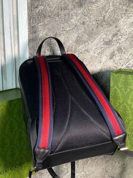 Мужской рюкзак Gucci мужской кожа черный 143070-4