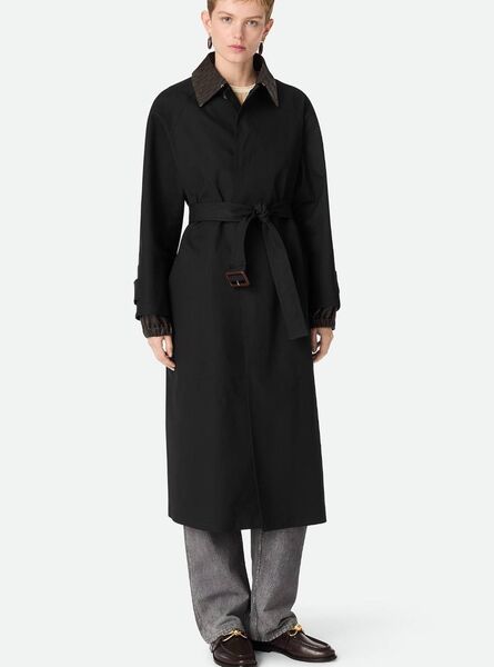 Плащ Bottega Veneta женский черный 183815