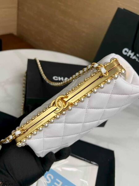 Сумка Chanel женский кожа белый p0324497-1-4