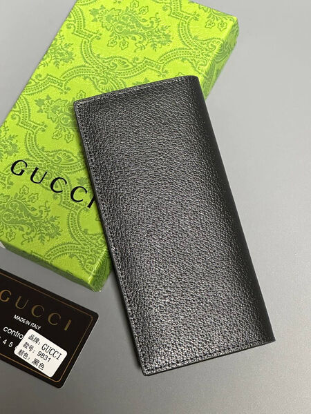 Мужской портмоне Gucci мужской кожа черный 154023-2