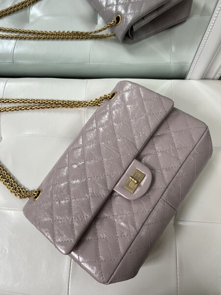 Сумка Chanel Vintage 28 см женский кожа розовый 102741-3