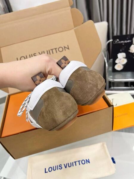 Женские кеды Louis Vuitton женский кожа коричневый x0440745-1-4