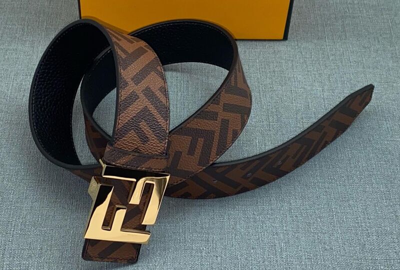 Женский ремень Fendi женский кожа черный 21459