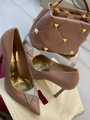 Туфли Valentino женский кожа розовый 92857-6