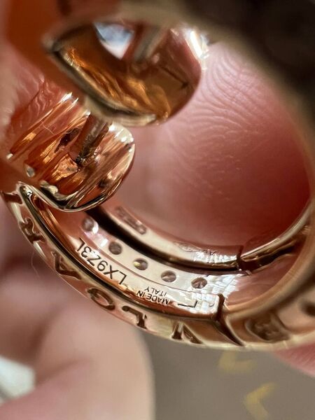 Серьги Bvlgari бронзовый 176062-5