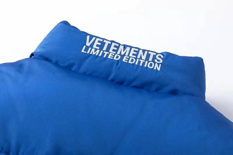 Пуховик Vetements женский синий b7695014-1-6