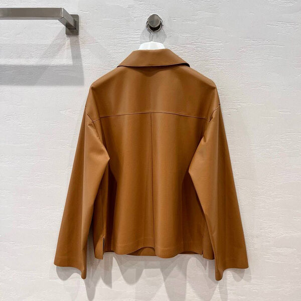 Куртка Loewe женский кожа бежевый 156757-7