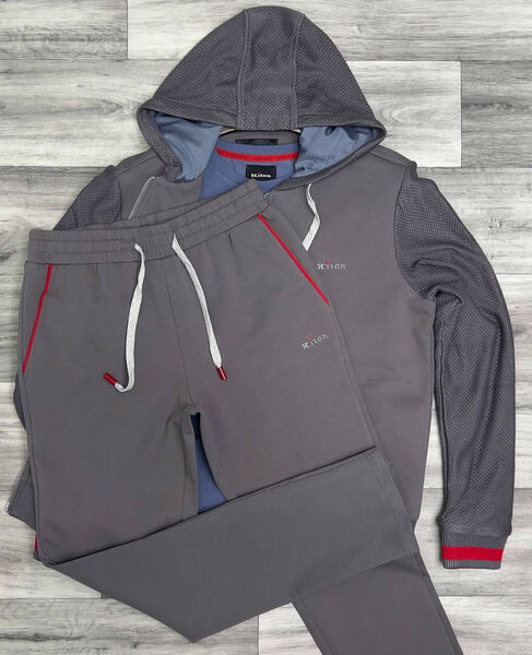 Мужской костюм Kiton мужской графитовый 142462-4