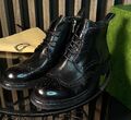 Мужские ботинки Gucci мужской кожа swift черный 131306