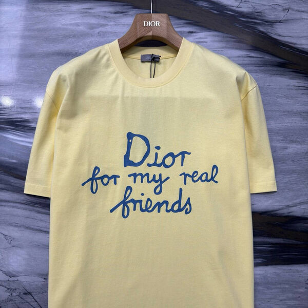 Мужская футболка Christian Dior мужской горчичный 181724-5