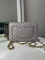 Сумка Chanel Mini женский кожа графитовый 143085-2