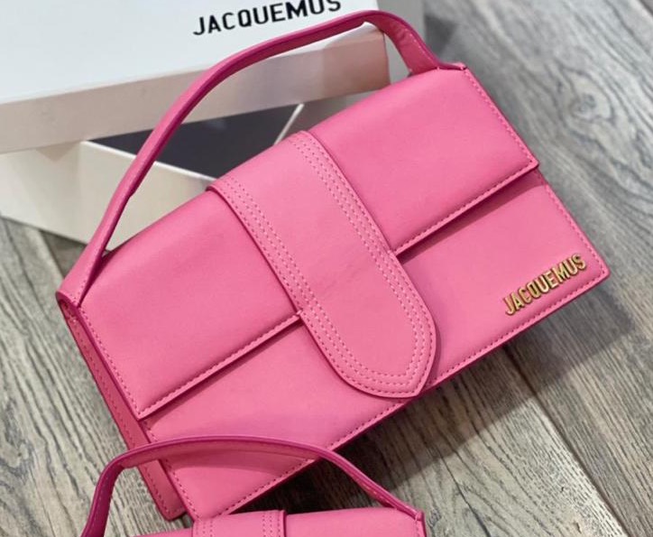 Сумка Jacquemus женский замша розовый 75885