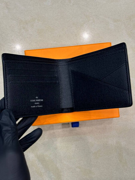 Мужской портмоне Louis Vuitton мужской кожа черный 173924-3