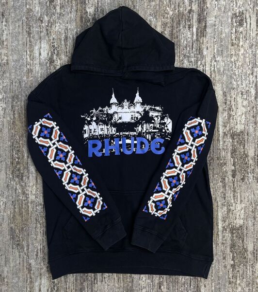 Мужское худи Rhude мужской черный 143878