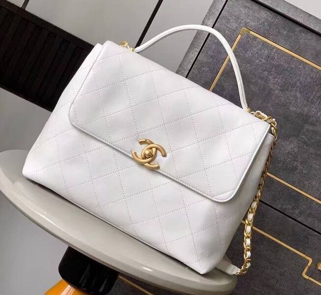 Сумка Chanel женский кожа белый 191154