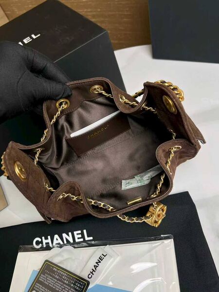 Сумка Chanel женский замша коричневый x7753936-1-6