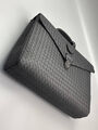 Мужской портфель Bottega Veneta мужской кожа черный 197812-3