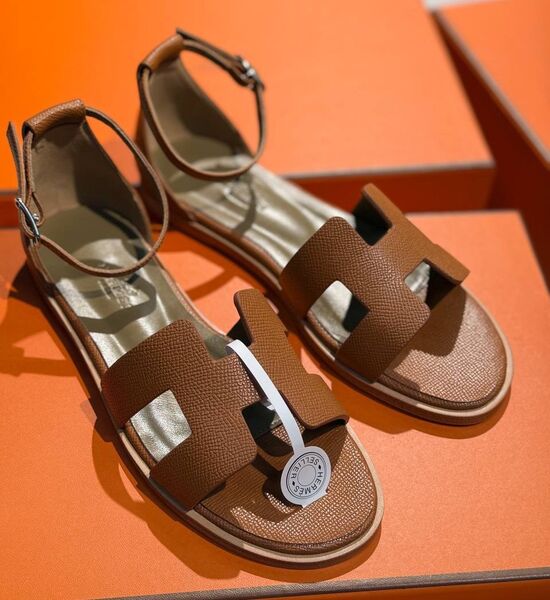 Босоножки Hermès женский кожа 185934