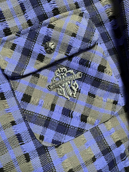 Мужская рубашка утепленная Chrome Hearts мужской фиолетовый 175762-3