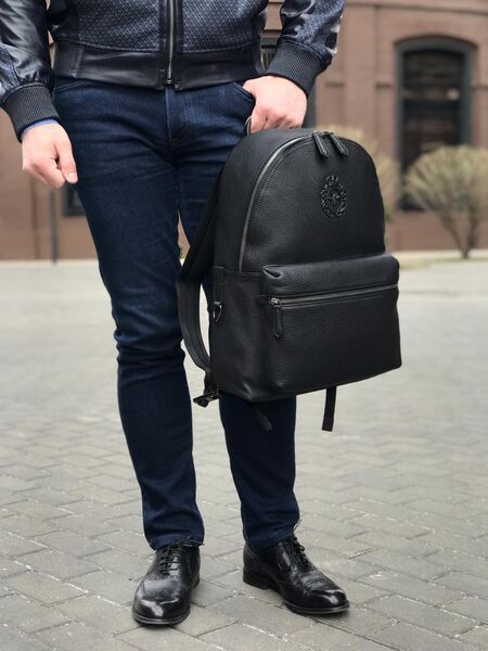 Мужской рюкзак Dolce & Gabbana мужской кожа черный 53332-2