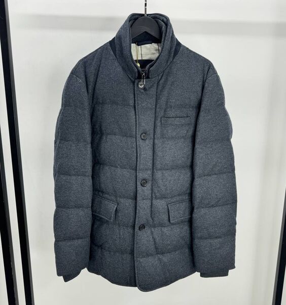 Мужской пуховик Loro Piana мужской графитовый 201438