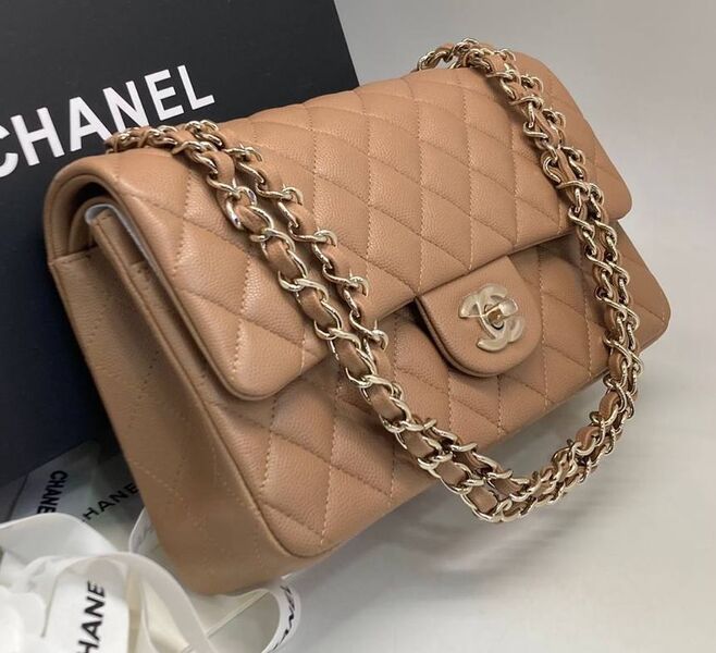 Сумка Chanel 2.55 женский кожа бежевый 172215