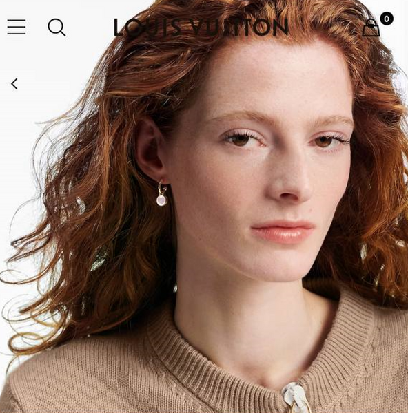Серьги Louis Vuitton бронзовый 175531-4