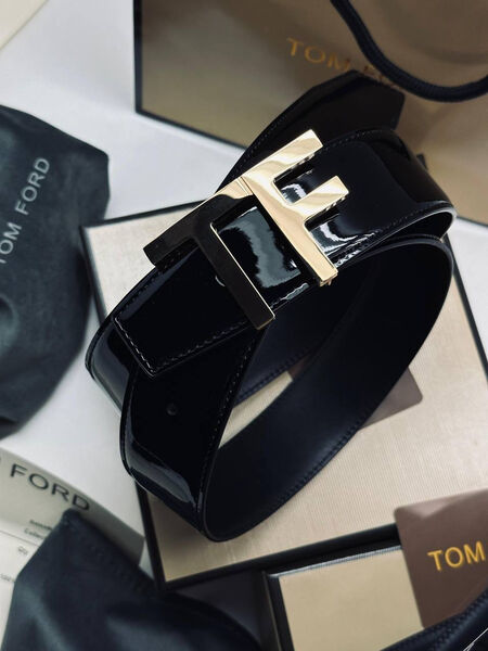 Мужской ремень Tom Ford мужской кожа черный 135024-2