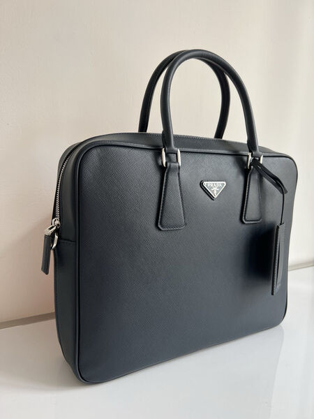 Мужской портфель Prada мужской кожа черный 149894