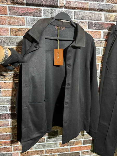 Мужской костюм Loro Piana мужской черный 159379-5