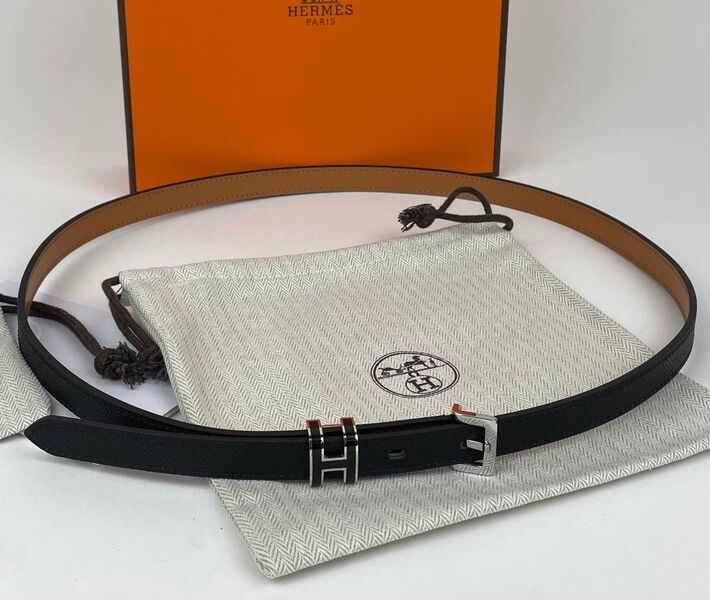 Женский ремень Hermès женский кожа черный 119670