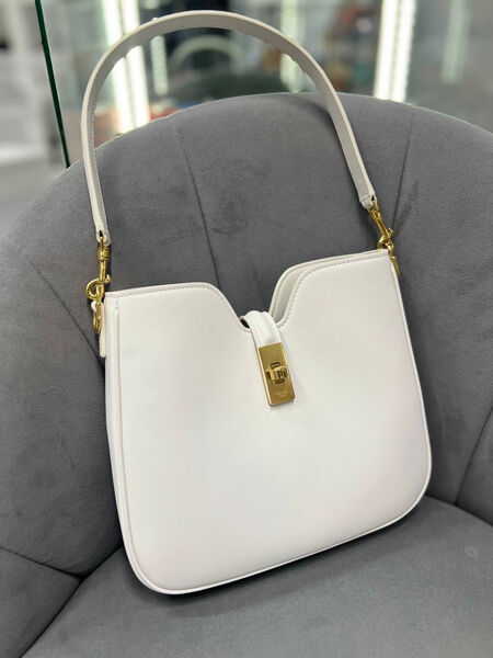 Сумка Celine женский кожа белый 186559