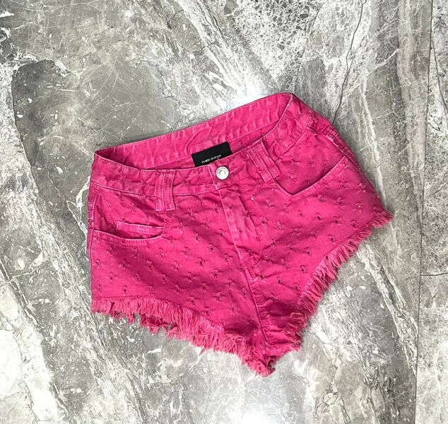 Шорты Isabel Marant женский бордовый 117443-3