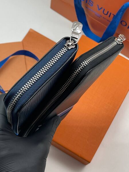 Мужской портмоне Louis Vuitton мужской кожа синий 52022-6