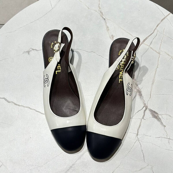 Туфли Chanel женский кожа черный 147926-3