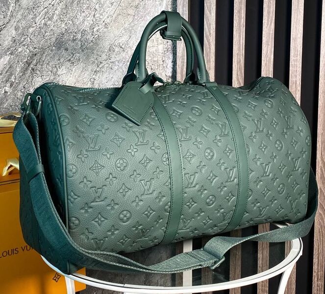 Дорожная сумка Louis Vuitton мужской кожа болотный 19222
