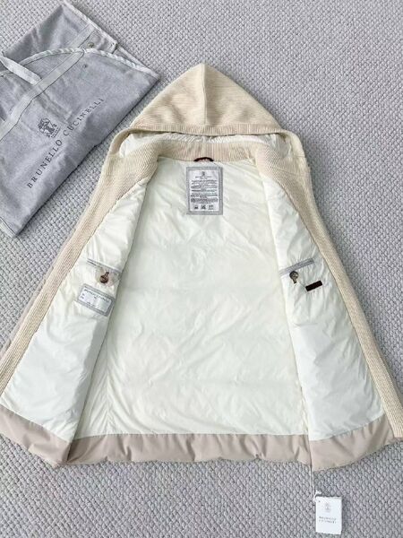 Мужской жилет Brunello Cucinelli мужской бежевый p0374374-1-2