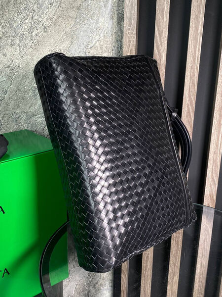 Мужской портфель Bottega Veneta мужской кожа черный 62002-13