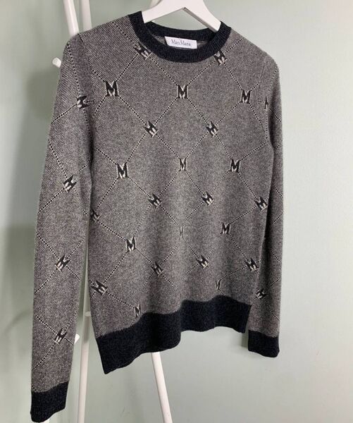 Свитер Max Mara женский вязаная ткань графитовый 128470