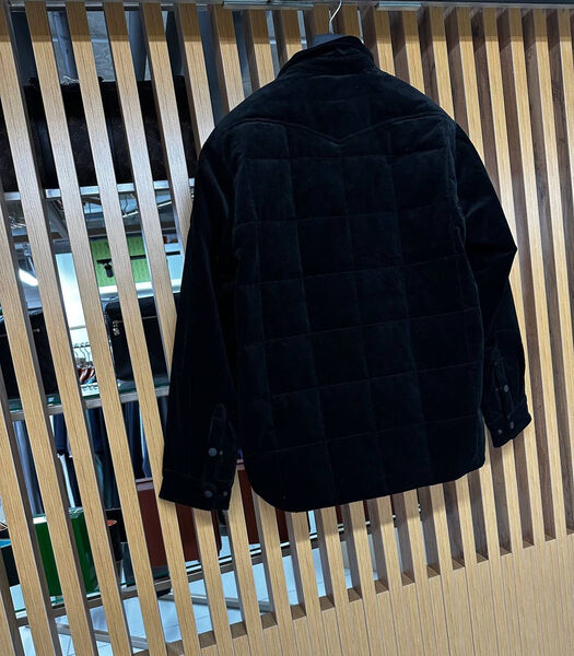 Мужская куртка Moncler мужской вельвет черный 200521-10