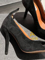 Туфли Alaïa женский замша черный 160773-4