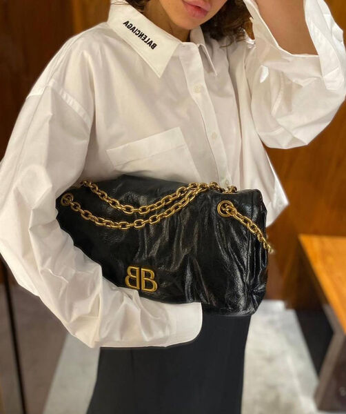 Сумка Balenciaga женский кожа черный 126356-11