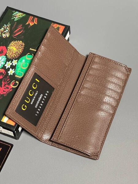 Мужской портмоне Gucci мужской канва бежевый 154017-3