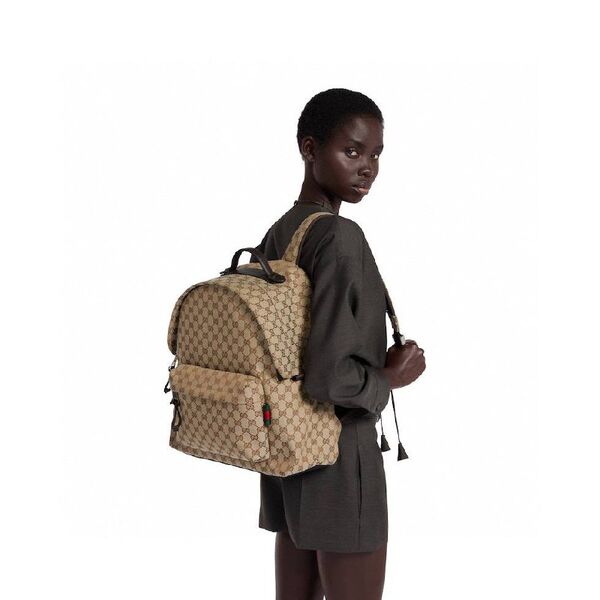 Рюкзак Gucci женский кожа бежевый 166482-5