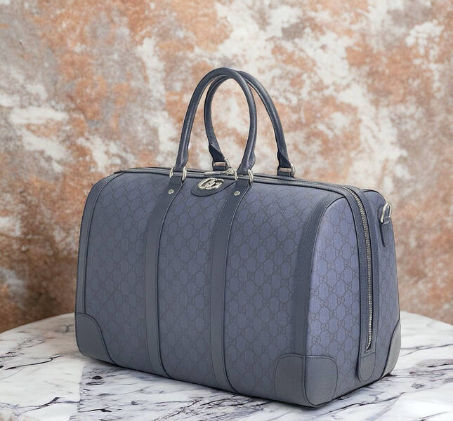 Дорожная сумка Gucci мужской кожа синий 147300-5