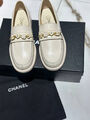 Лоферы Chanel женский кожа белый 156123-2