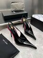 Женские туфли Saint Laurent женский кожа черный h8142317-1-2
