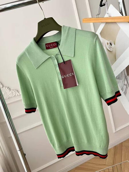 Поло Gucci женский болотный 188186-3