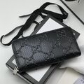 Клатч мужской Gucci мужской кожа epi черный,серебристый 26212