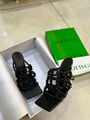Шлепки Bottega Veneta женский кожа черный 114691-2